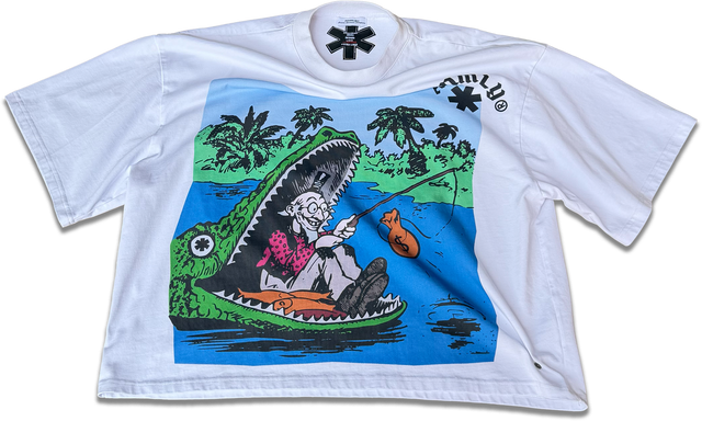 @your.handle wearing Gone Fi$hing tee V1
